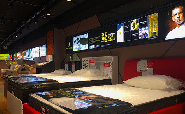 家(jiā)具店(diàn)室內(nèi)單面卡布燈箱